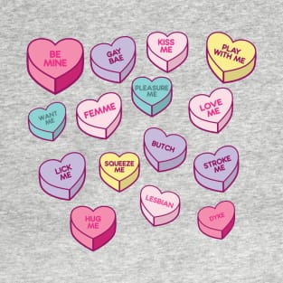 Lesbian Candy Hearts T-Shirt